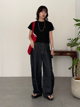 「U.S. POLO ASSN.（ユーエスポロアッスン）のアイテム」を使った、asuka さん（レディース・165cm）の夏コーディネート