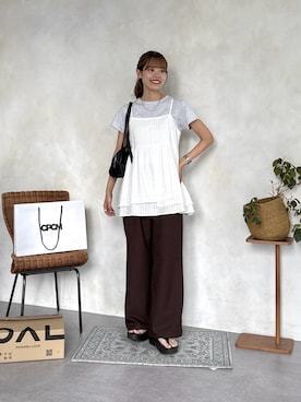 「アイテム（パンツ）」を使った、asuka さん（レディース・165cm・20代）の秋コーディネート