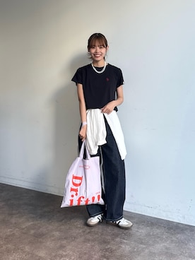 「アイテム（トートバッグ）」を使った、asuka さん（レディース・165cm・20代）の夏コーディネート