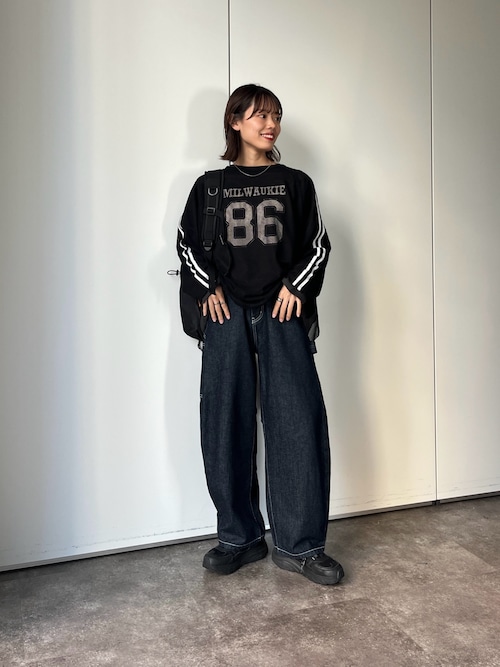 セール】メッシュ×フットボールアンサンブルT（Tシャツ
