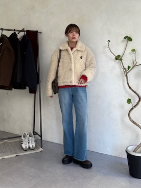 「アイテム（ブルゾン）」を使った、asuka さん（レディース・165cm）の秋コーディネート