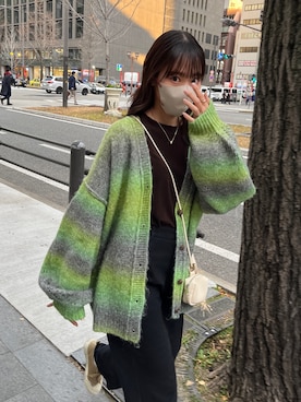 「CPCM」｜「アイテム（カーディガン/ボレロ）」を使った、asuka さん（レディース・164cm）の冬コーディネート