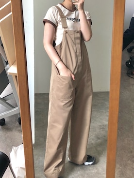 「CPCM（シーピーシーエム）のアイテム（オールインワン・サロペット）」を使った、asuka さん（レディース・164cm）の春コーディネート