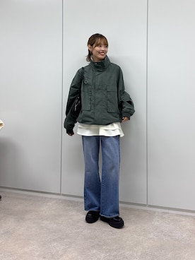 「アイテム（マウンテンパーカー）」を使った、asuka さん（レディース・165cm）の秋コーディネート