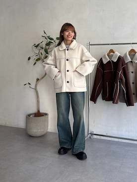 「アイテム（ブルゾン）」を使った、asuka さん（レディース・165cm）の夏コーディネート