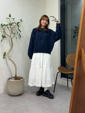 「骨格ウェーブ」｜asuka さん（レディース・165cm・20代）の秋コーディネート
