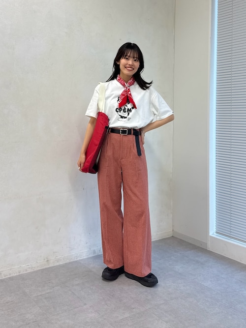 seersuckerpants 涼しいシアサッカー生地のチェックパンツ