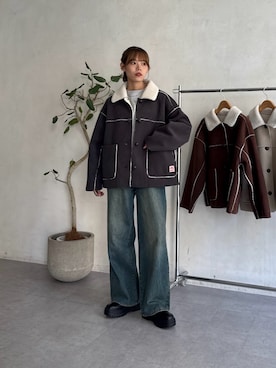 「アイテム（ブルゾン）」を使った、asuka さん（レディース・165cm）の夏コーディネート
