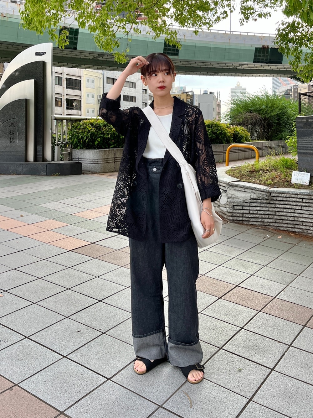 新品未使用 ADORE ネイビー レース テーラードジャケット 長袖 春夏 