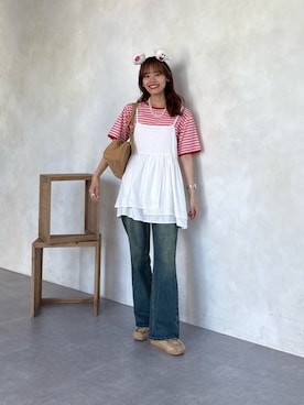 「アイテム（ワンピース/ドレス）」を使った、asuka さん（レディース・165cm）の夏コーディネート