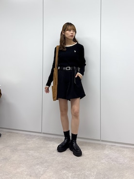 「骨格ウェーブ」｜asuka さん（レディース・165cm・20代）の秋コーディネート