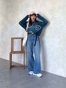 「アイテム（キャップ）」を使った、asuka さん（レディース・165cm・20代）の夏コーディネート