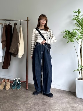 「骨格ウェーブ」｜asuka さん（レディース・165cm・20代）の秋コーディネート