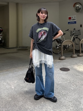 「CPCM（シーピーシーエム）のアイテム（パンツ）」を使った、asuka さん（レディース・165cm）の夏コーディネート