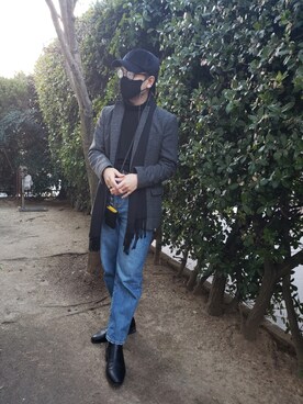 「BAYFLOW（ベイフロー）のアイテム（財布/小物）」を使った、　ユウJさん（メンズ・169cm）の冬コーディネート