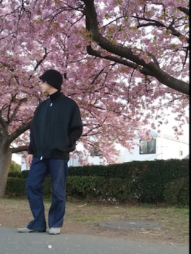 「SISE（シセ）のアイテム（ジャケット/アウター）」を使った、おっさんさん（メンズ・174cm）の春コーディネート