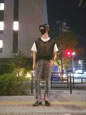 「LAD MUSICIAN（ラッドミュージシャン）のアイテム（帽子）」を使った、おっさんさん（メンズ・174cm）の秋コーディネート