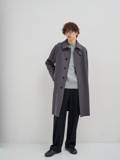 セール】極度に軽くて暖かいコート/RIVER MELTON BAL COLLAR COAT/軽い