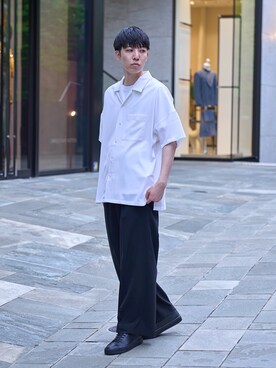 「STUDIOUS（ステュディオス）のアイテム」を使った、STUDIOUS MENSさん（メンズ・178cm）の夏コーディネート