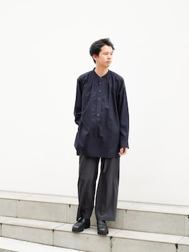 「CULLNI（クルニ）のアイテム」を使った、STUDIOUS MENSさん（メンズ・178cm）の夏コーディネート
