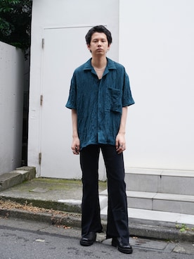 「MUKAI（ムカイ）のアイテム」を使った、STUDIOUS MENSさん（メンズ・178cm）の夏コーディネート