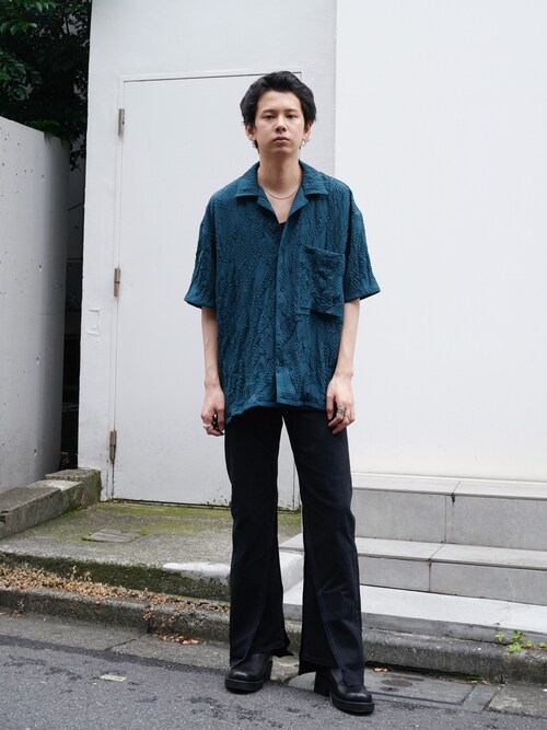 セール】【MUKAI】LAYERED SLIM DENIM PANTS(デニムパンツ セール】【MUKAI】LAYERED SLIM DENIM PANTS(デニムパンツ