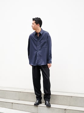 「STUDIOUS（ステュディオス）のアイテム（トップス）」を使った、STUDIOUS MENSさん（メンズ・178cm）の秋コーディネート