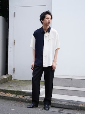 「CULLNI（クルニ）のアイテム」を使った、STUDIOUS MENSさん（メンズ・178cm）の夏コーディネート
