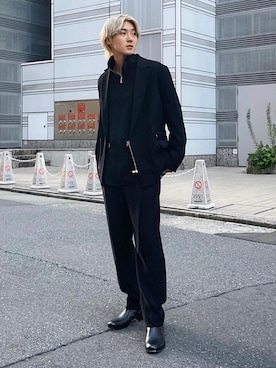 「CULLNI（クルニ）のアイテム（ジャケット/アウター）」を使った、STUDIOUS MENSさん（メンズ・171cm）の秋コーディネート
