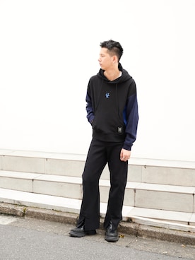 「STUDIOUS SELECT（ステュディオスセレクト）のアイテム」を使った、STUDIOUS MENSさん（メンズ・178cm）の夏コーディネート