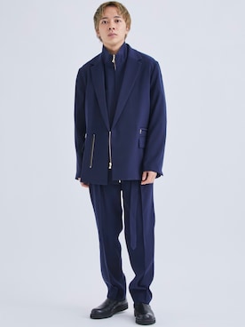 「CULLNI（クルニ）のアイテム（ジャケット/アウター）」を使った、STUDIOUS MENSさん（メンズ・170cm）の秋コーディネート