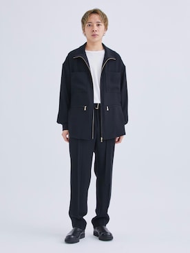 「CULLNI（クルニ）のアイテム（パンツ）」を使った、STUDIOUS MENSさん（メンズ・170cm）の秋コーディネート