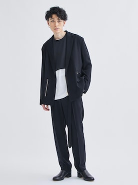 「CULLNI（クルニ）のアイテム（ジャケット/アウター）」を使った、STUDIOUS MENSさん（メンズ・173cm）の秋コーディネート