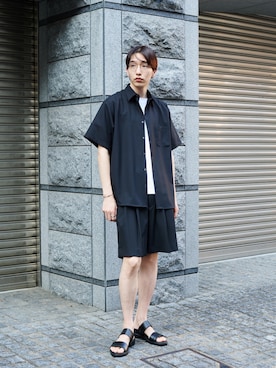 「markaware（マーカウェア）のアイテム」を使った、STUDIOUS MENSさん（メンズ・183cm）の夏コーディネート
