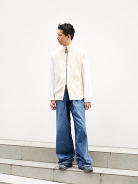 「STUDIOUS（ステュディオス）のアイテム（トップス）」を使った、STUDIOUS MENSさん（メンズ・178cm）の秋コーディネート