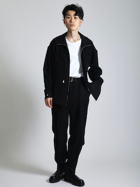 「CULLNI（クルニ）のアイテム（パンツ）」を使った、STUDIOUS MENSさん（メンズ・173cm）の秋コーディネート