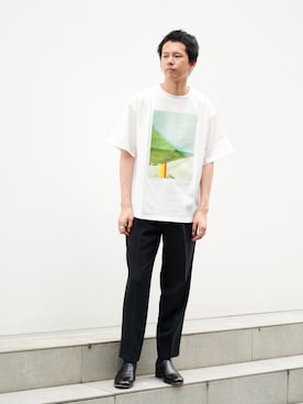 「STUDIOUS（ステュディオス）のアイテム（パンツ）」を使った、STUDIOUS MENSさん（メンズ・178cm）の夏コーディネート