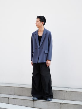 「STUDIOUS（ステュディオス）のアイテム（ジャケット/アウター）」を使った、STUDIOUS MENSさん（メンズ・178cm）の秋コーディネート