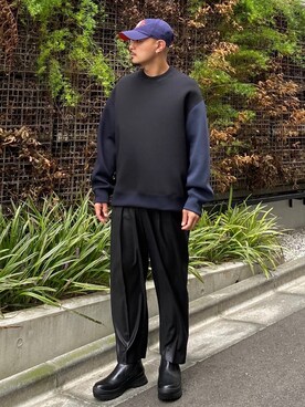 STUDIOUS別注 BRISTOL SIDEGOREを使った人気ファッション