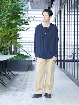 「MUKAI（ムカイ）のアイテム」を使った、STUDIOUS MENSさん（メンズ・178cm）の秋コーディネート