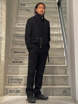「CULLNI（クルニ）のアイテム（ジャケット/アウター）」を使った、STUDIOUS MENSさん（メンズ・170cm）の秋コーディネート