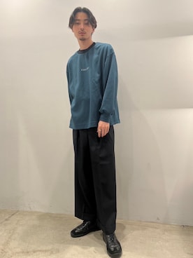 「CULLNI（クルニ）のアイテム（スウェット）」を使った、STUDIOUS MENSさん（メンズ・182cm）の秋コーディネート