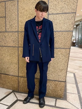 「CULLNI（クルニ）のアイテム（ジャケット/アウター）」を使った、STUDIOUS MENSさん（メンズ・171cm）の秋コーディネート