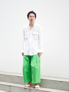 「JOJO（ジョジョ）のアイテム」を使った、STUDIOUS MENSさん（メンズ・178cm）の夏コーディネート