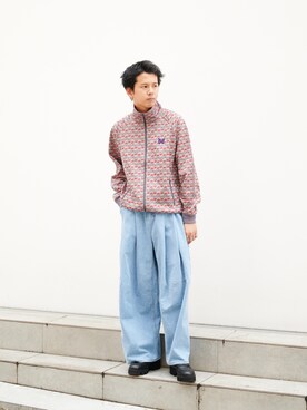 「SHINYAKOZUKA（シンヤコヅカ）のアイテム（パンツ）」を使った、STUDIOUS MENSさん（メンズ・178cm）の夏コーディネート