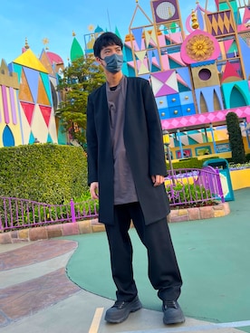 「Yohji Yamamoto（ヨウジヤマモト）のアイテム（スラックス）」を使った、uchujinsenseiさん（メンズ・180cm）の春コーディネート
