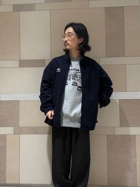 「clarks」｜「アイテム（その他アウター）」を使った、sugimotoさん（メンズ・165cm）の秋コーディネート