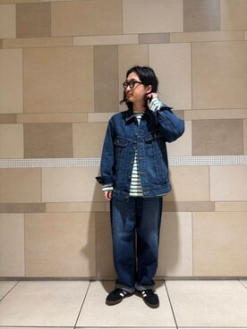 「Lee（リー）のアイテム（ジャケット/アウター）」を使った、sugimotoさん（メンズ・165cm）の冬コーディネート
