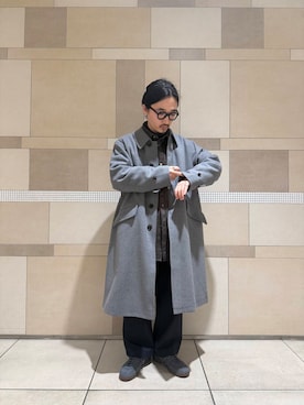 「寒い」｜「アイテム（その他アウター）」を使った、sugimotoさん（メンズ・165cm）の冬コーディネート