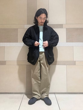 「FORK&SPOON」｜「アイテム（スウェット）」を使った、sugimotoさん（メンズ・165cm）の冬コーディネート